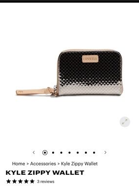 Consuela (Kyle) Zippy Wallet in Gunmetal